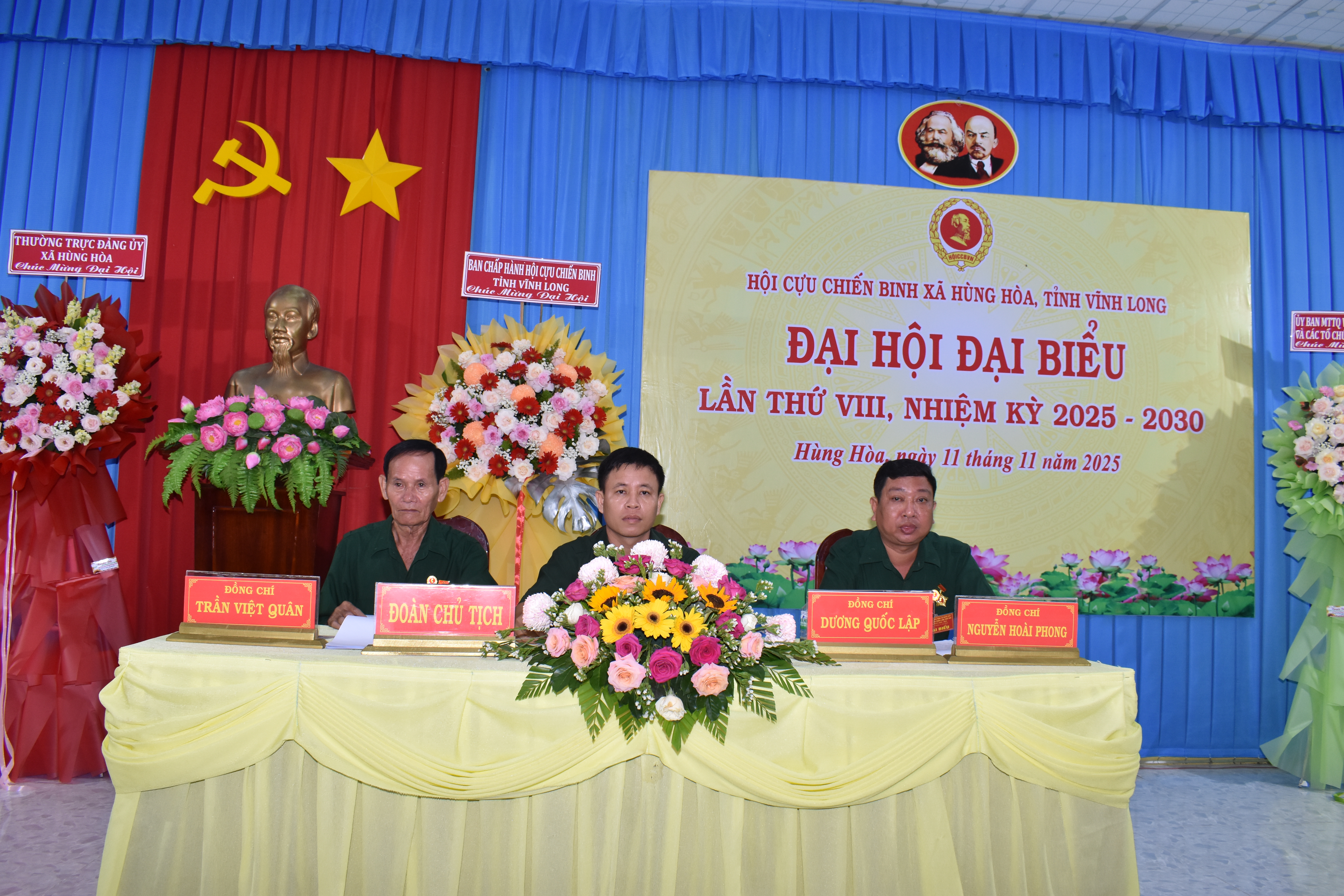 Hùng Hòa: Tổ chức thành công Đại hội đại biểu Hội Cựu chiến binh xã Hùng Hòa lần thứ I, nhiệm kỳ 2025 - 2030