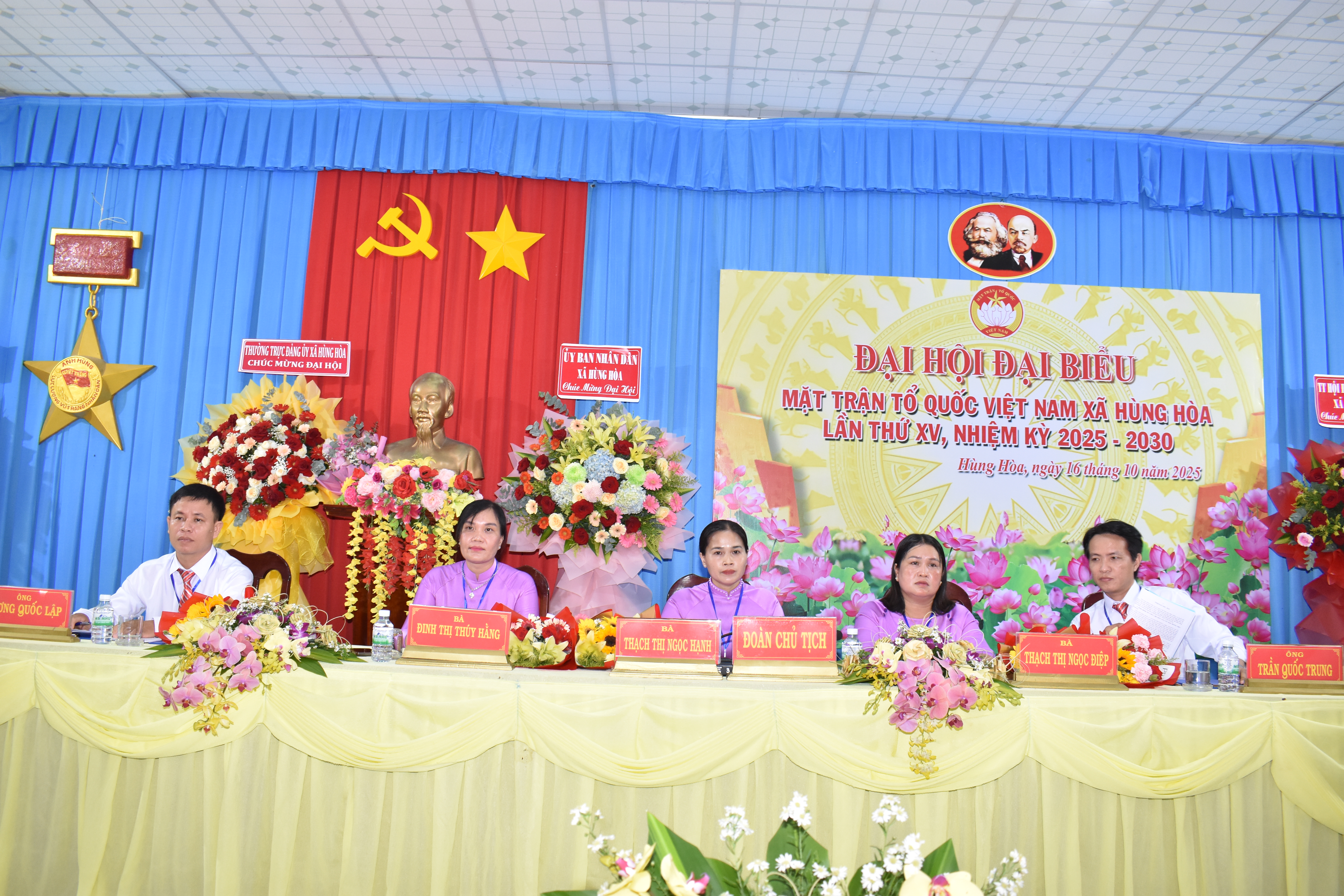 Hùng Hòa: Tổ chức thành công Đại hội đại biểu Mặt trận Tổ quốc Việt Nam xã Hùng Hòa lần thứ XV, nhiệm kỳ 2025 - 2030 