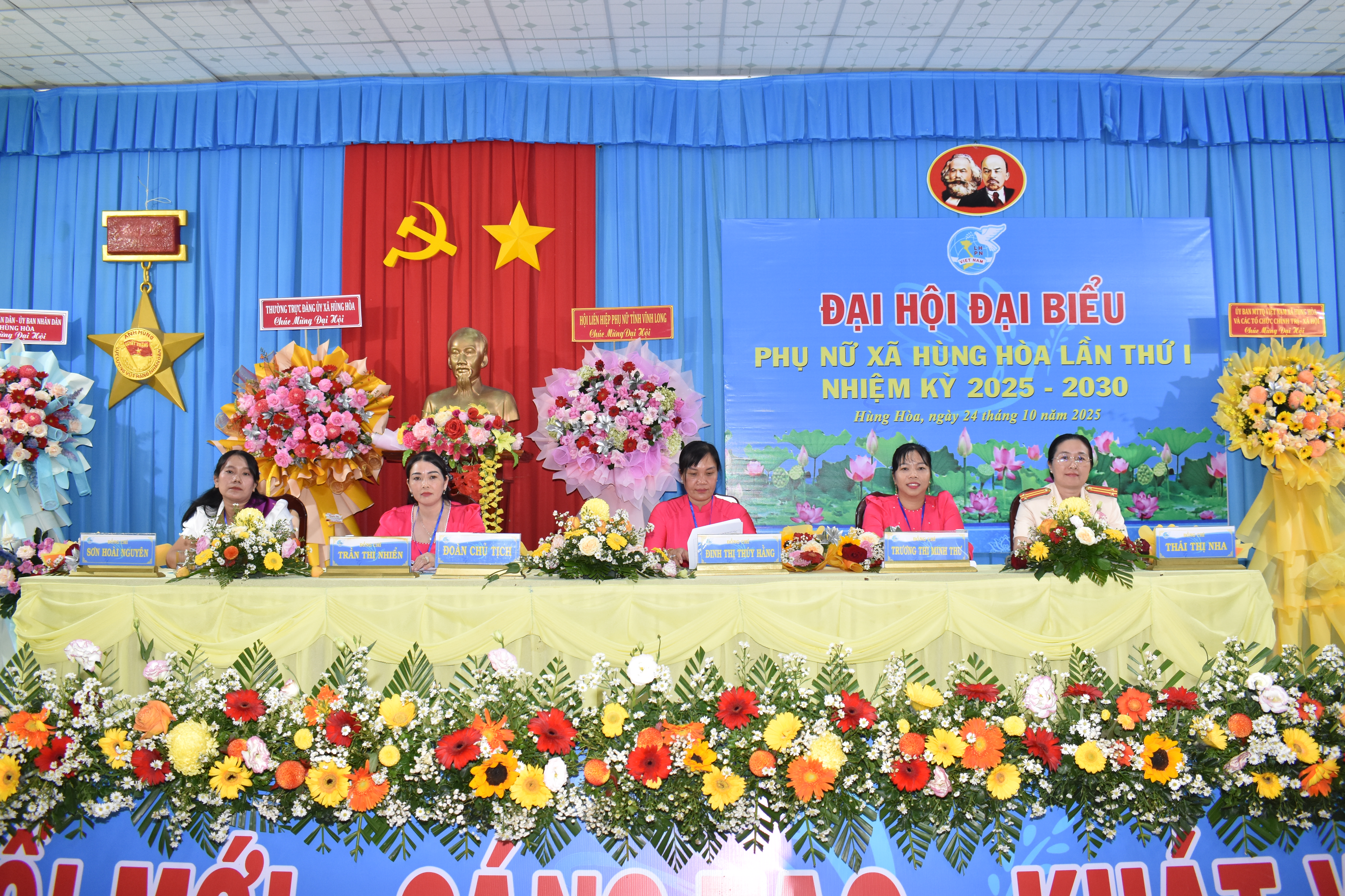 Hùng Hòa: Tổ chức thành công Đại hội đại biểu Phụ nữ xã Hùng Hòa lần thứ I, nhiệm kỳ 2025 - 2030 