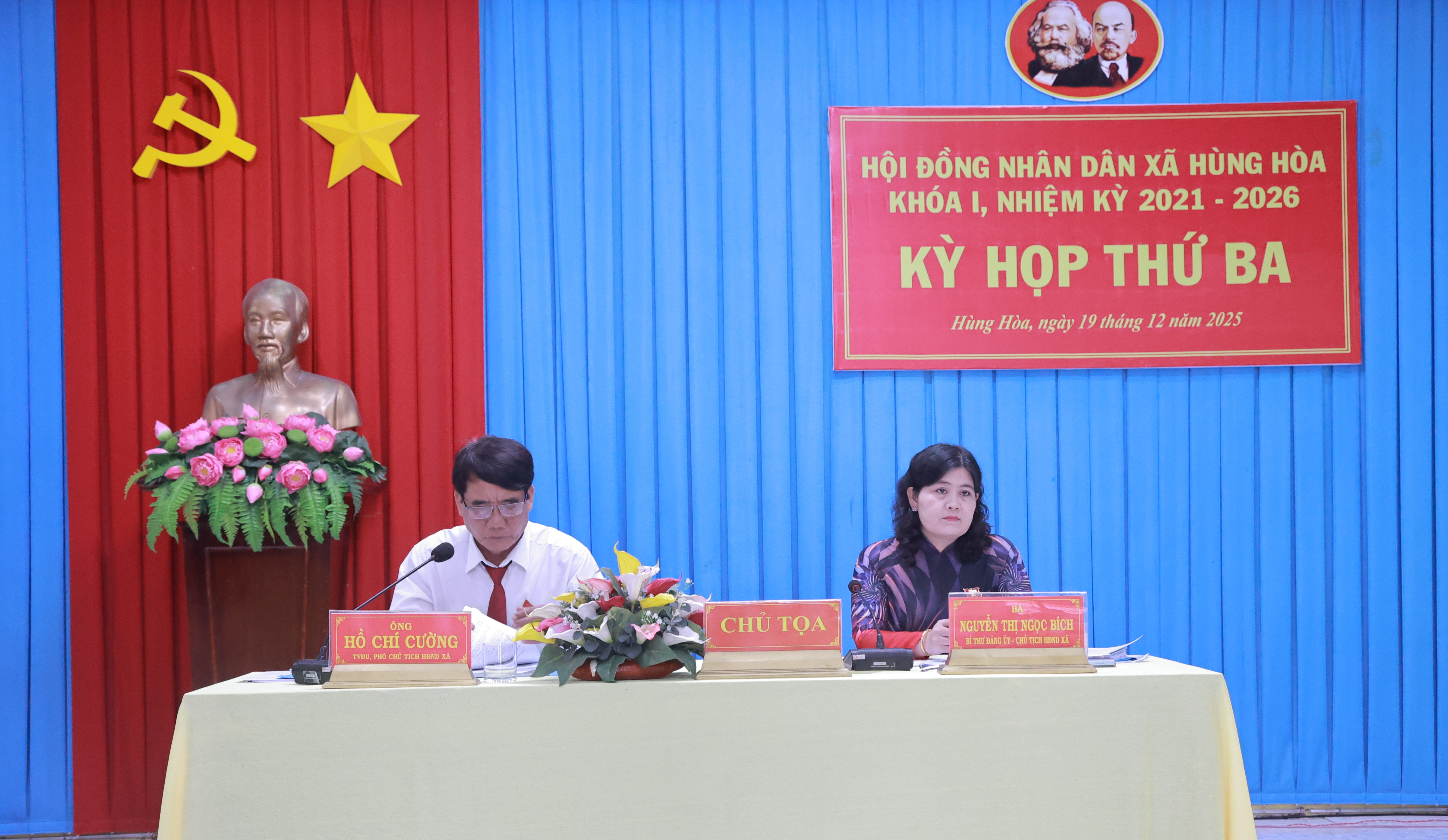 Hùng Hòa: Hội đồng nhân dân xã Hùng Hòa Khóa I, nhiệm kỳ 2021 - 2026, tổ chức kỳ họp thứ ba (kỳ họp thường lệ cuối năm 2025)
