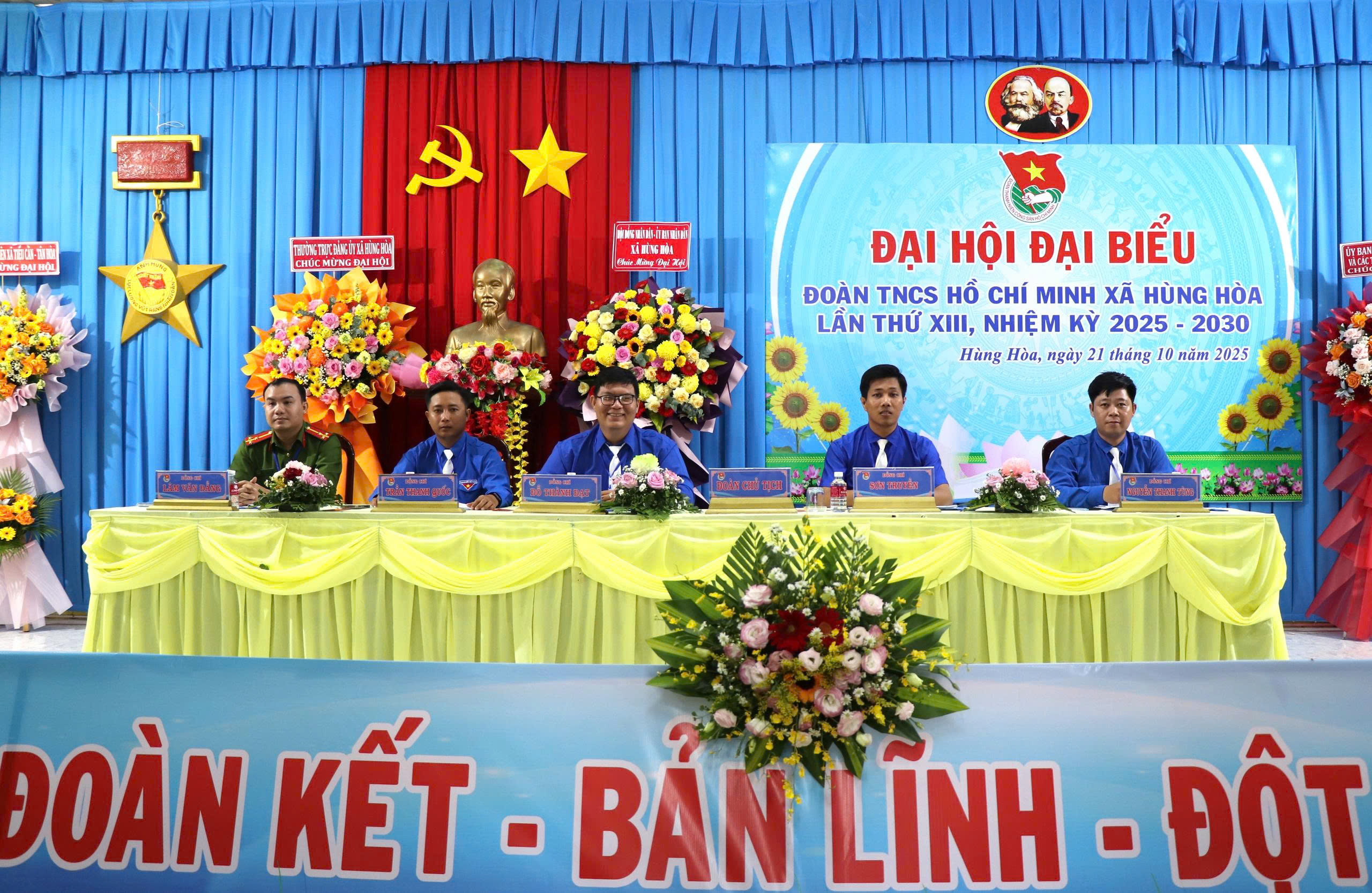 Hùng Hòa: Tổ chức thành công Đại hội Đại biểu Đoàn TNCS Hồ Chí Minh lần thứ XIII, nhiệm kỳ 2025 - 2030 