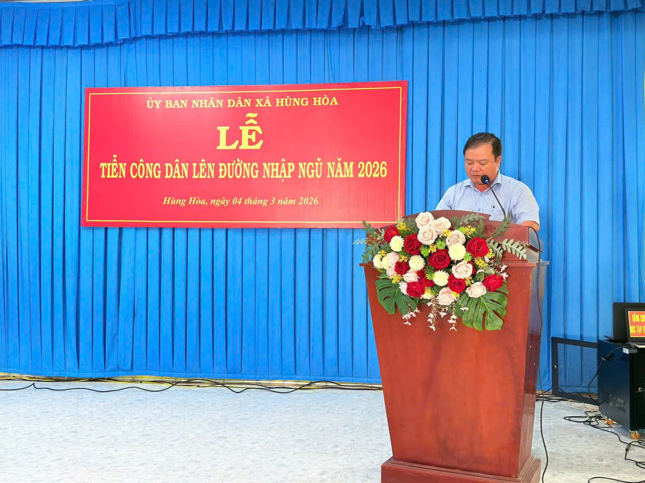 Hùng Hòa: Tổ chức Lễ tiễn công dân lên đường nhập ngủ năm 2026