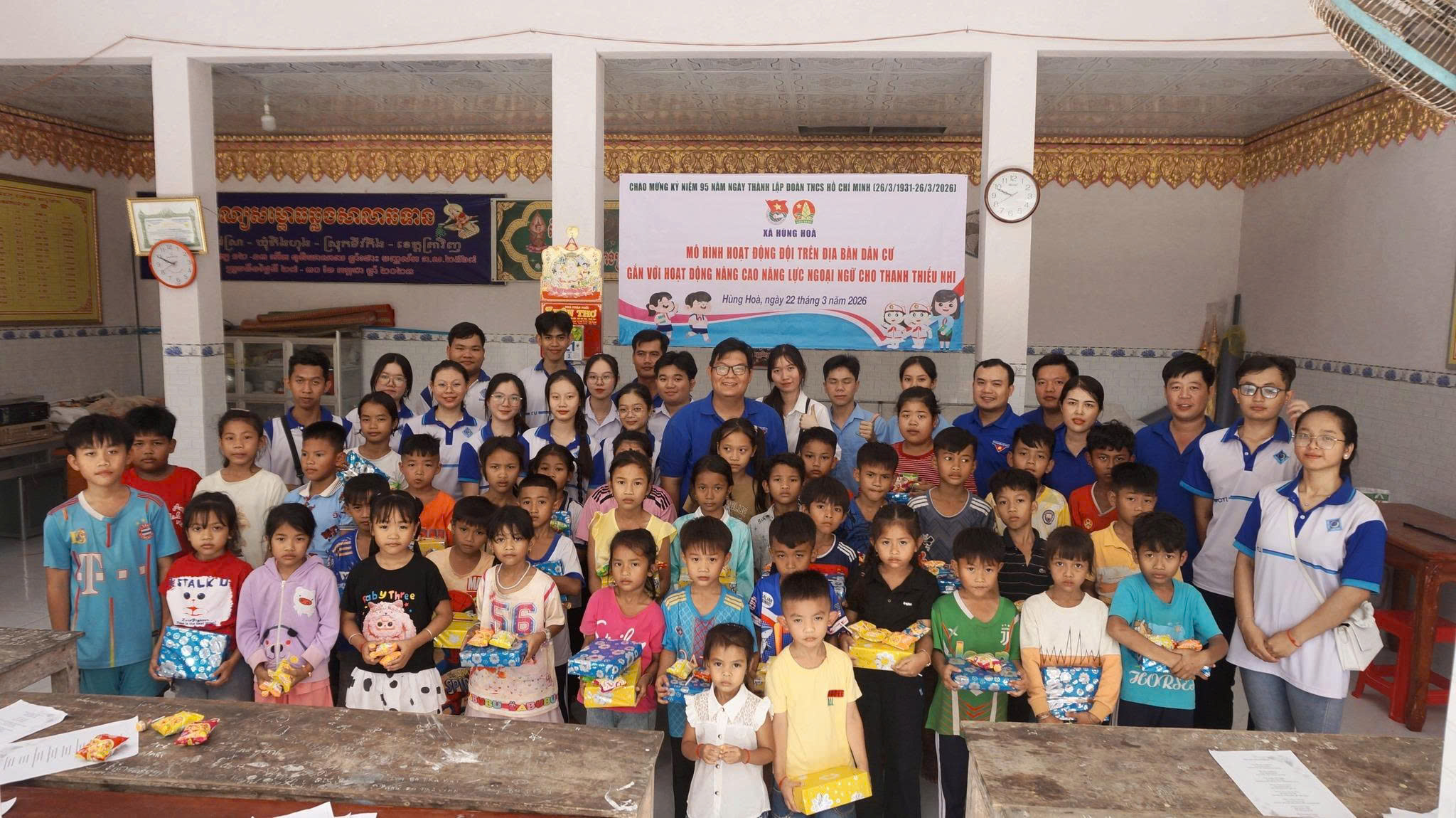 Hùng Hòa: Tổ chức hoạt động thiết thực chào mừng kỷ niệm 95 năm ngày thanh lập Đoàn TNCS Hồ Chí Minh (26/03/1931-26/03/2026) 
