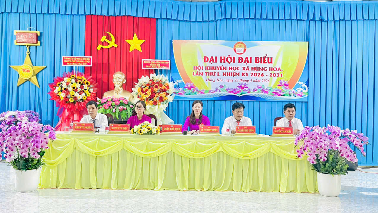 Hùng Hòa: Tổ chức thành công Đại hội Hội Khuyến học xã Hùng Hòa lần thứ I, nhiệm kỳ 2026 - 2031